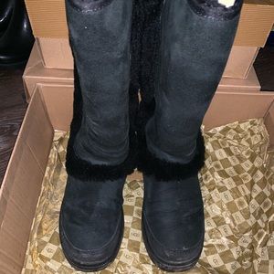 Sunburst black tall ugg